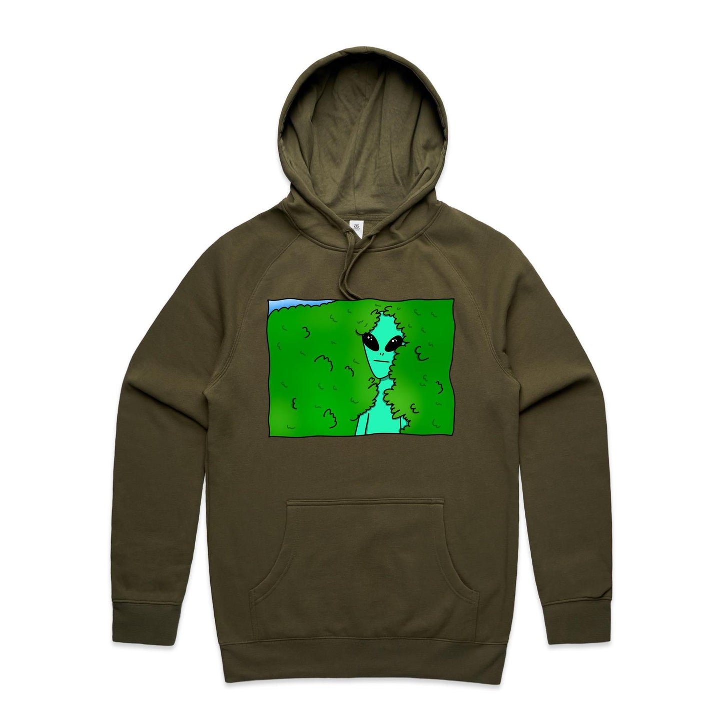 Alien Backing Into Hedge Meme - Supply Hood Army Mens Supply Hoodie Funny Sci Fi