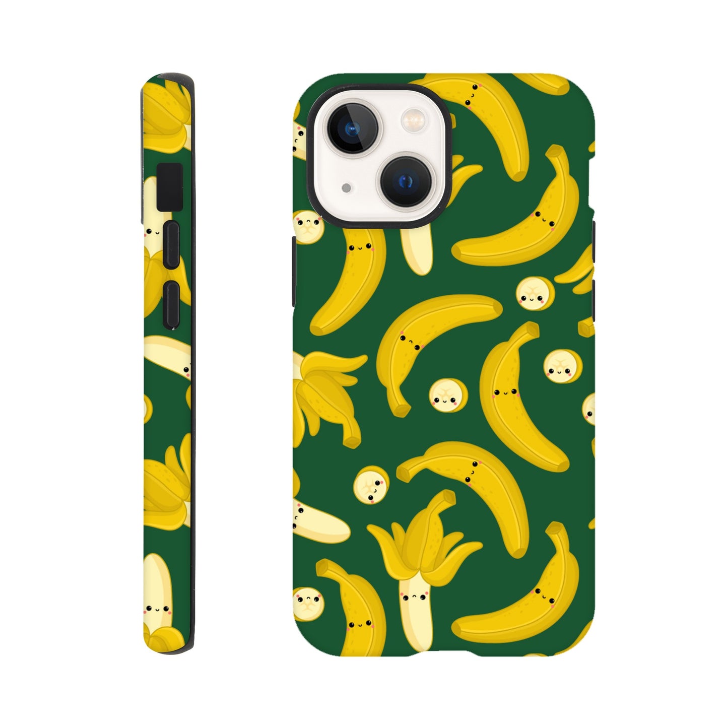Happy Bananas - Phone Tough Case iPhone 13 Mini Phone Case food