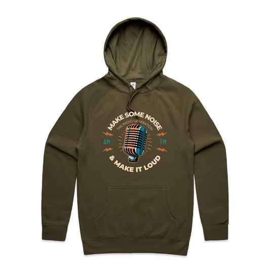 Make Some Noise And Make It Loud - Supply Hood Army Mens Supply Hoodie Music