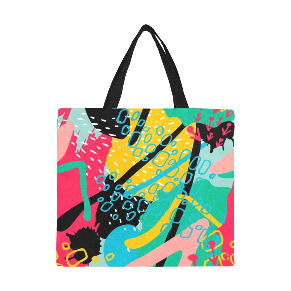 Bright And Colourful - Full Print Canvas Tote Bag Full Print Canvas Tote Bag