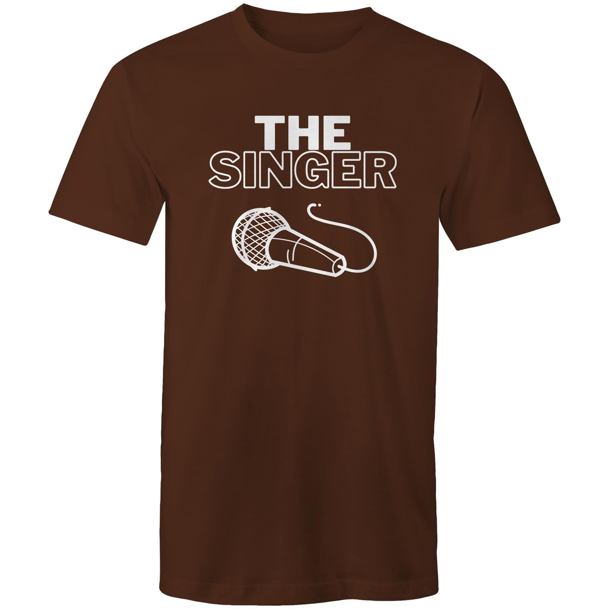 The Singer - Mens T-Shirt Dark Chocolate Mens T-shirt Music