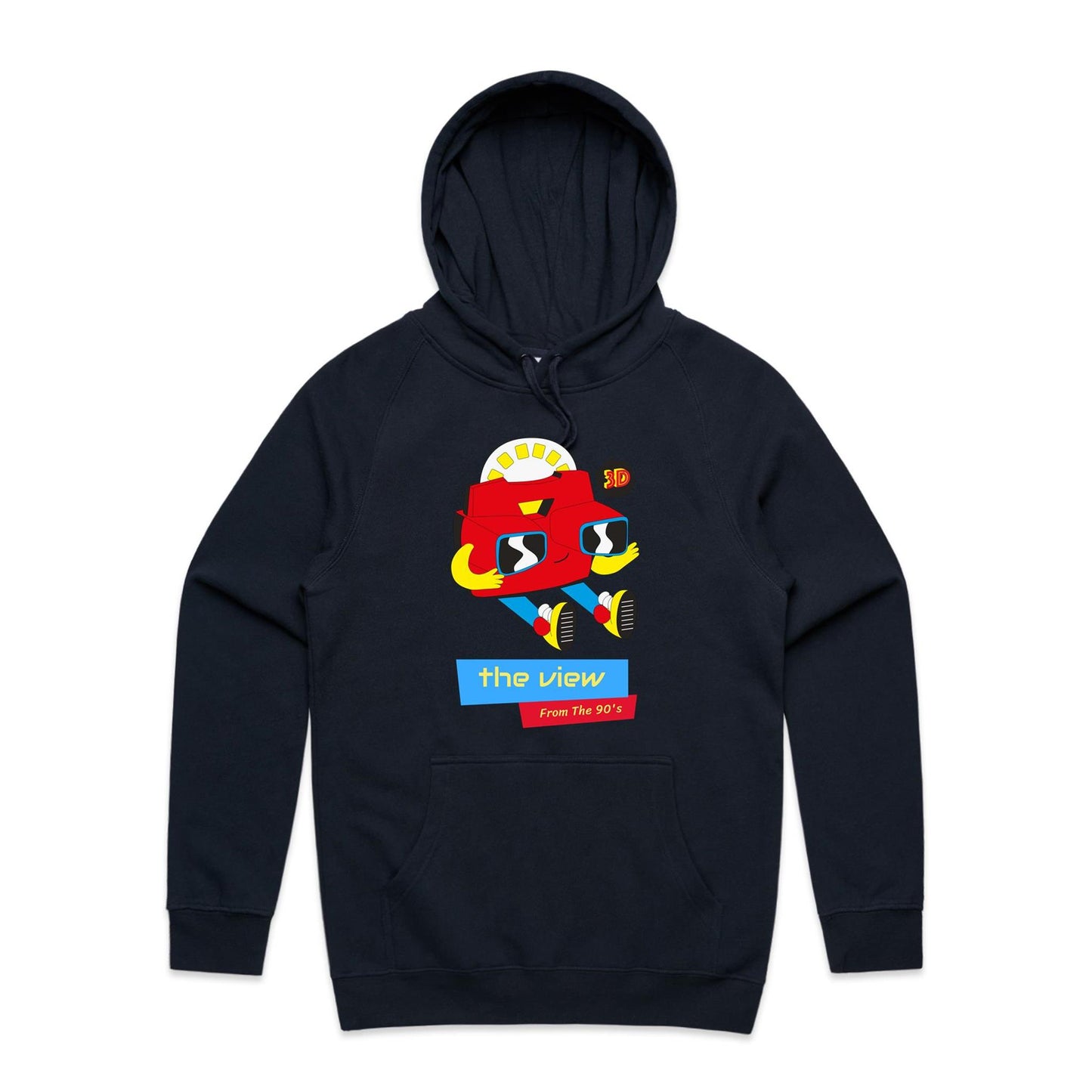 The View From The 90's - Supply Hood Navy Mens Supply Hoodie Retro