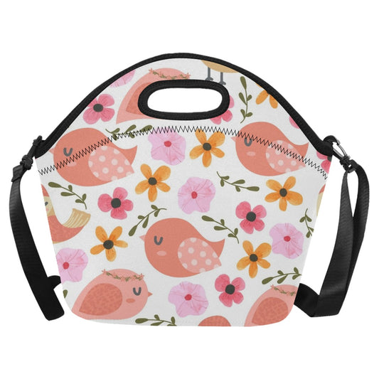 Lovely Birds - Neoprene Lunch Bag/Large Neoprene Lunch Bag/Large