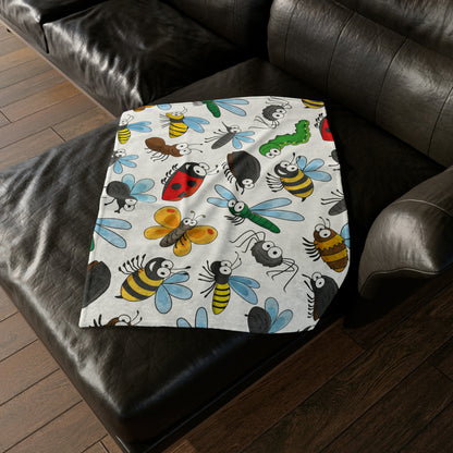 Little Creatures, Bugs - Soft Polyester Blanket Blanket