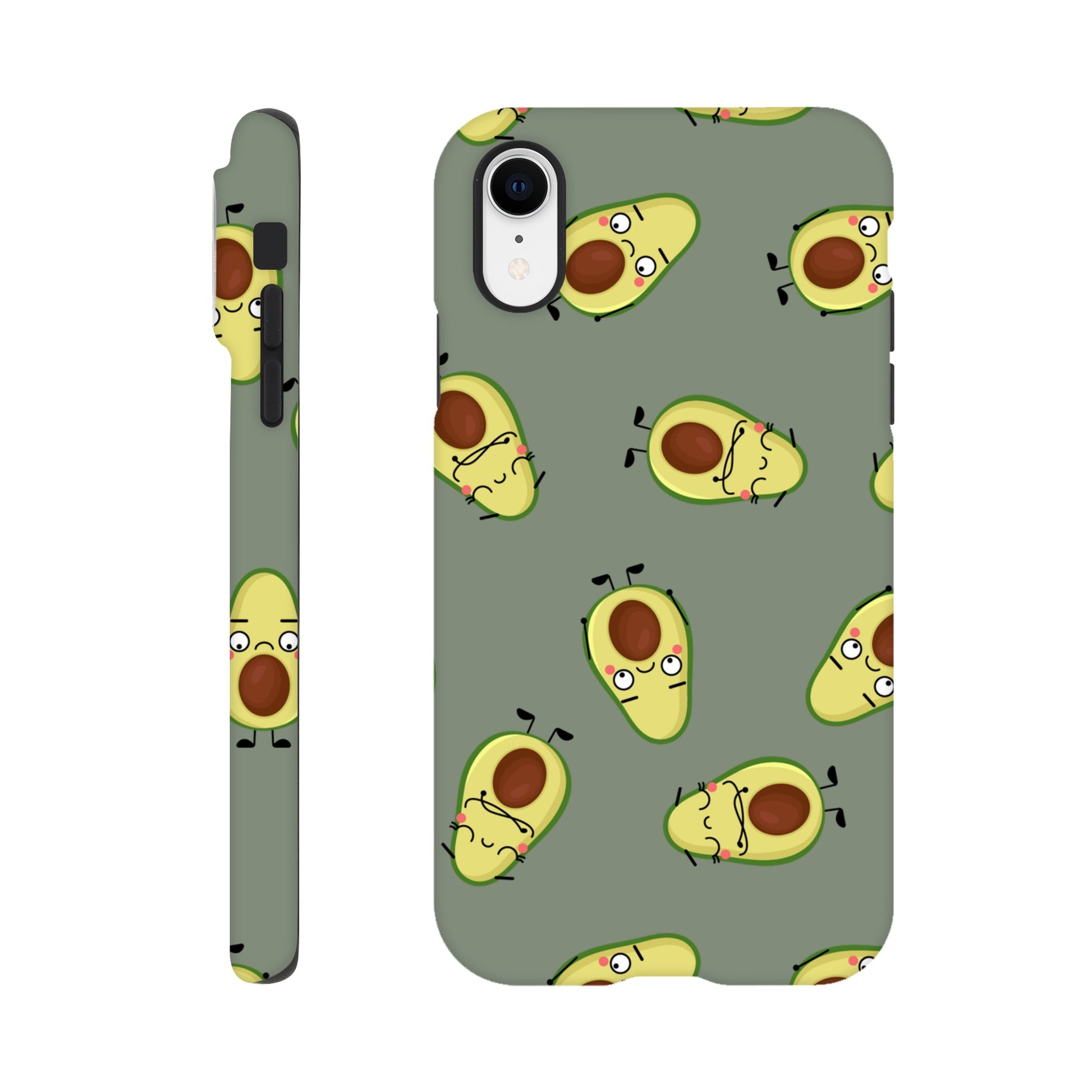 Avocado Characters - Phone Tough Case iPhone XR Phone Case food