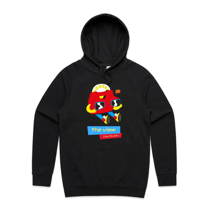 The View From The 90's - Supply Hood Black Mens Supply Hoodie Retro