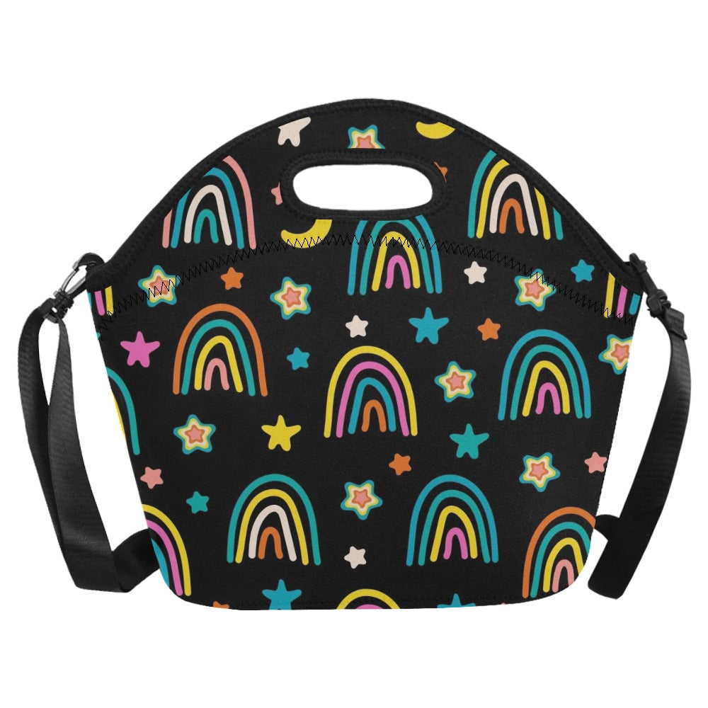 Rainbows - Neoprene Lunch Bag/Large Neoprene Lunch Bag/Large