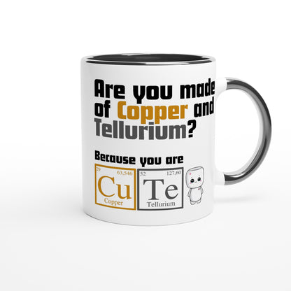 Cute, Periodic Table Of Elements - White 11oz Ceramic Mug with Colour Inside Colour 11oz Mug Science