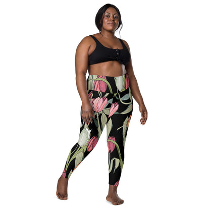 Tulips - Leggings with pockets, 2XS - 6XL Leggings With Pockets 2XS - 6XL (US)