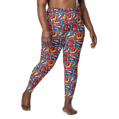 Comic Book - Leggings with pockets, 2XS - 6XL Leggings With Pockets 2XS - 6XL (US)