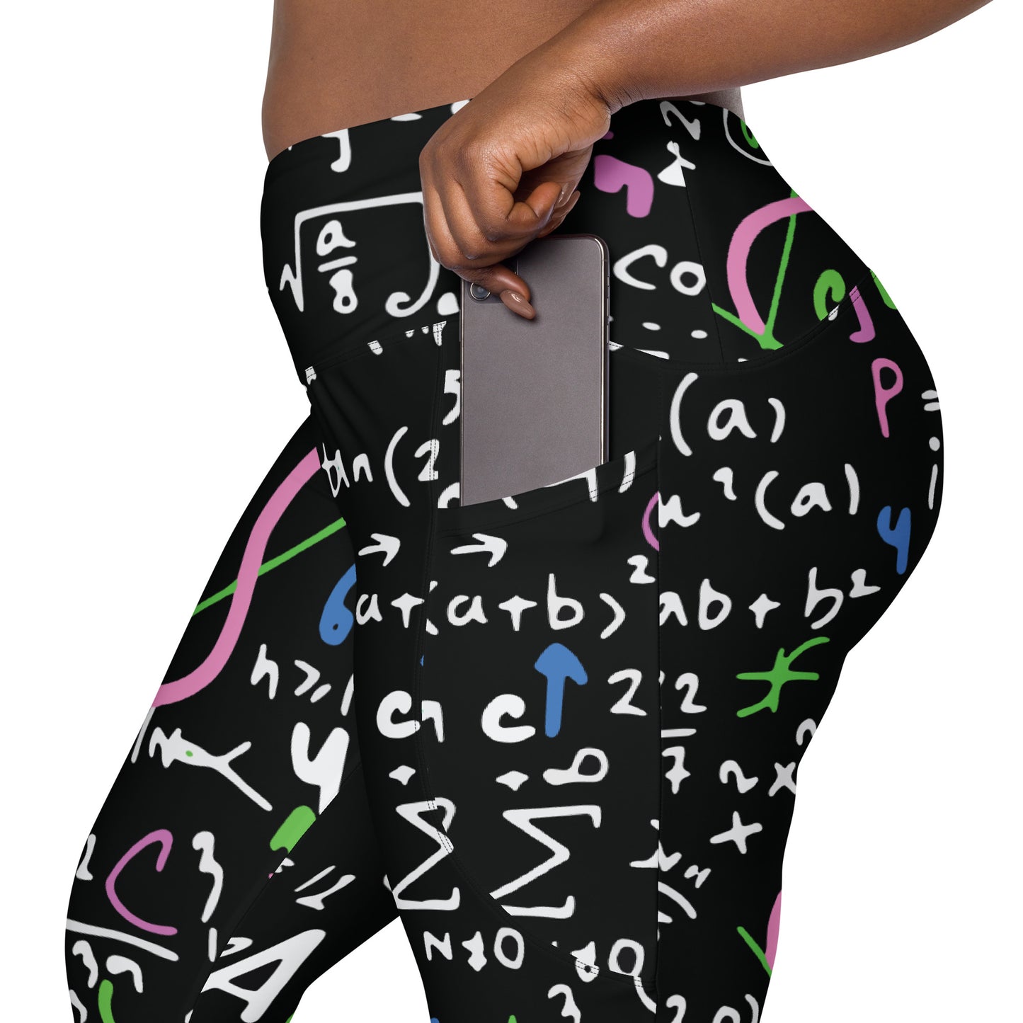 Equations In Pink And Green - Leggings with pockets, 2XS - 6XL Leggings With Pockets 2XS - 6XL (US) Mens Science