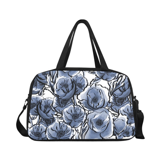 Blue And White Floral - Gym Bag Gym Bag