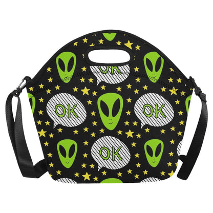 Alien OK - Neoprene Lunch Bag/Large Neoprene Lunch Bag/Large