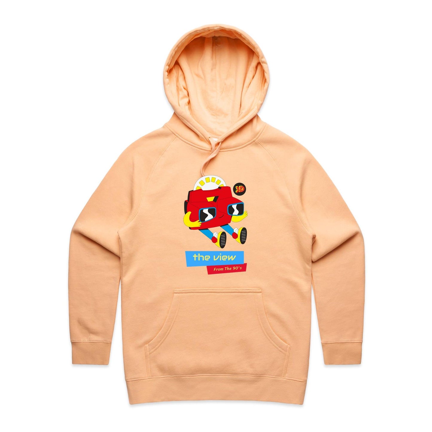 The View From The 90's - Women's Supply Hood Peach Womens Supply Hoodie Retro