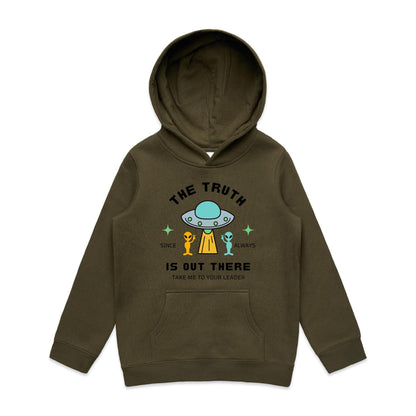 The Truth Is Out There, Alien UFO - Youth Supply Hood Army Kids Hoodie Sci Fi