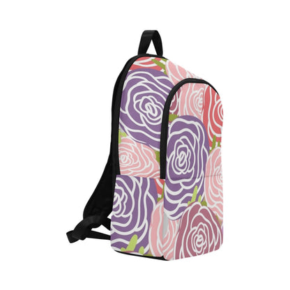 Abstract Roses - Fabric Backpack for Adult Adult Casual Backpack Plants