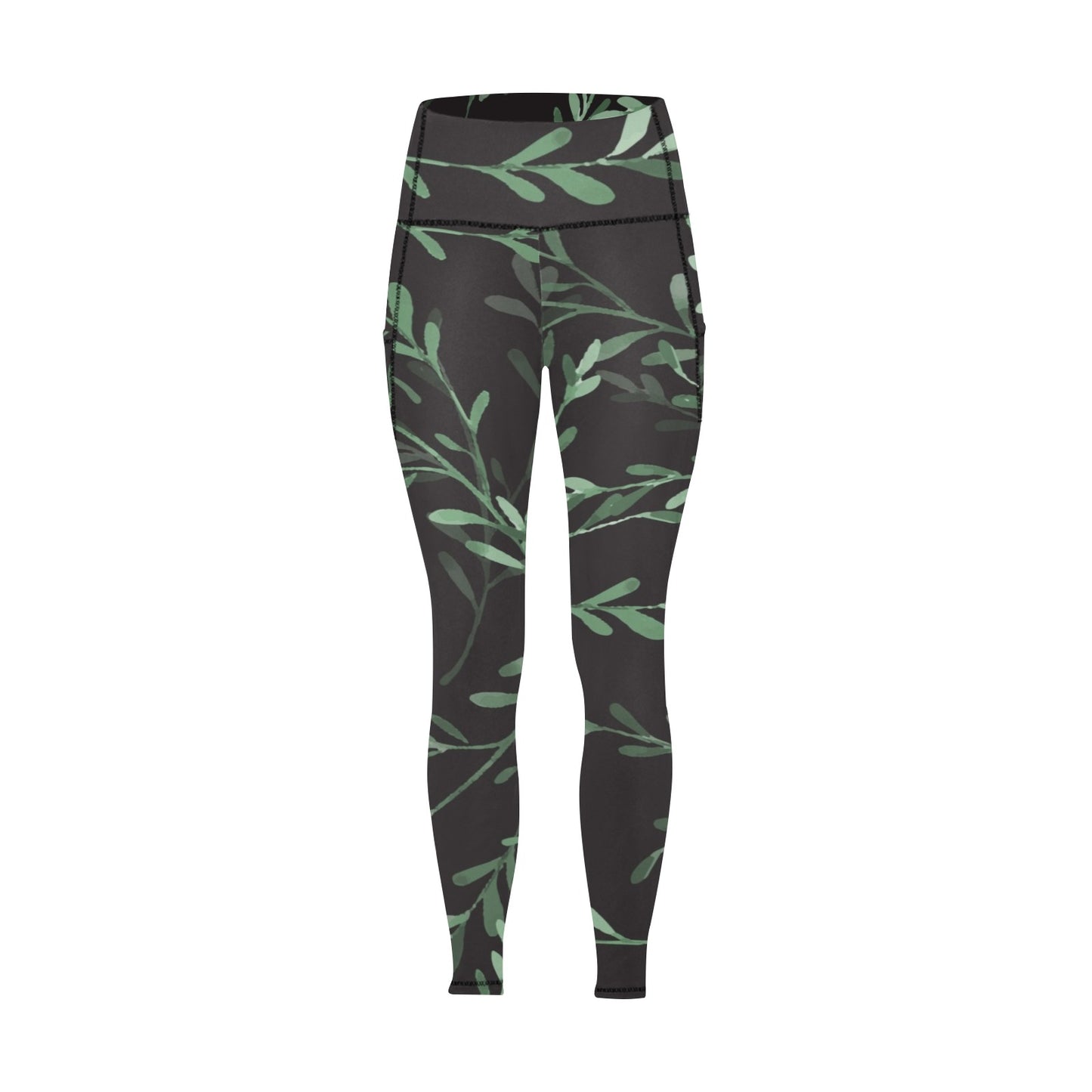 Delicate Leaves - Women's Leggings with Pockets Women's Leggings with Pockets S - 2XL Plants