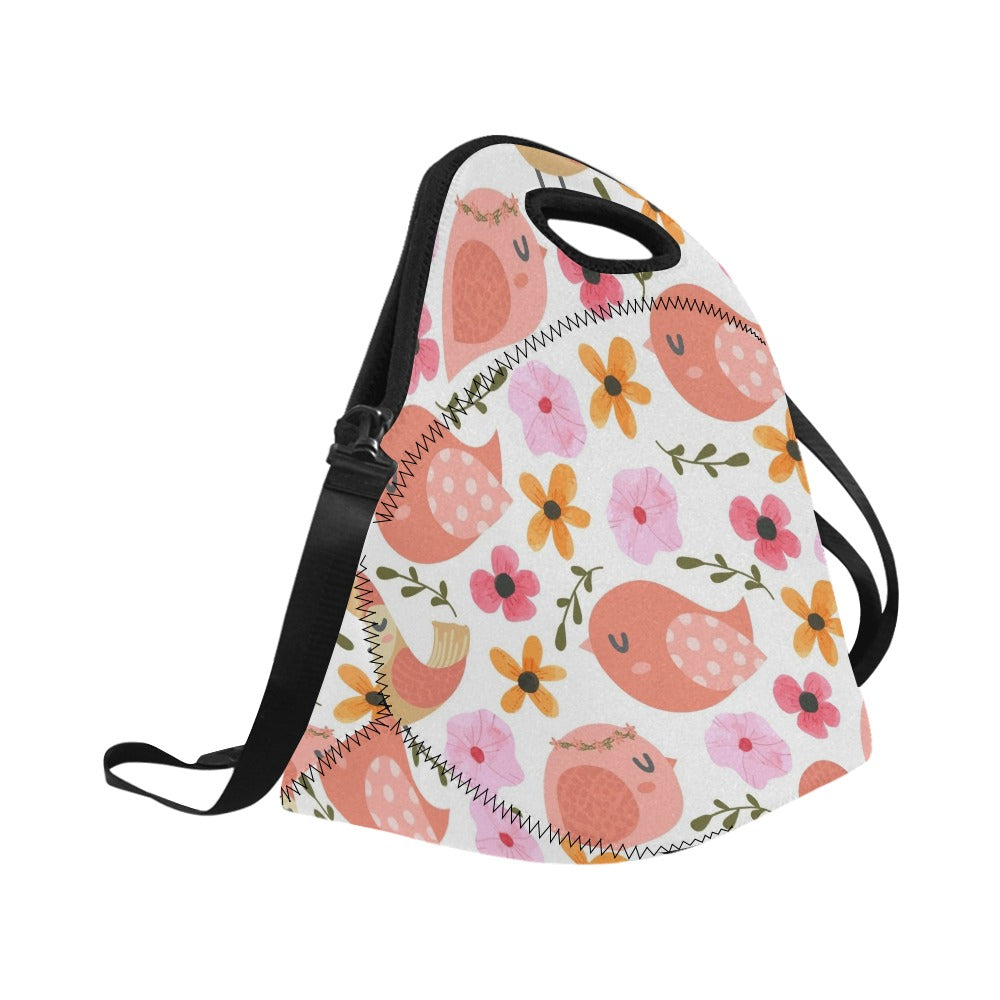 Lovely Birds - Neoprene Lunch Bag/Large Neoprene Lunch Bag/Large