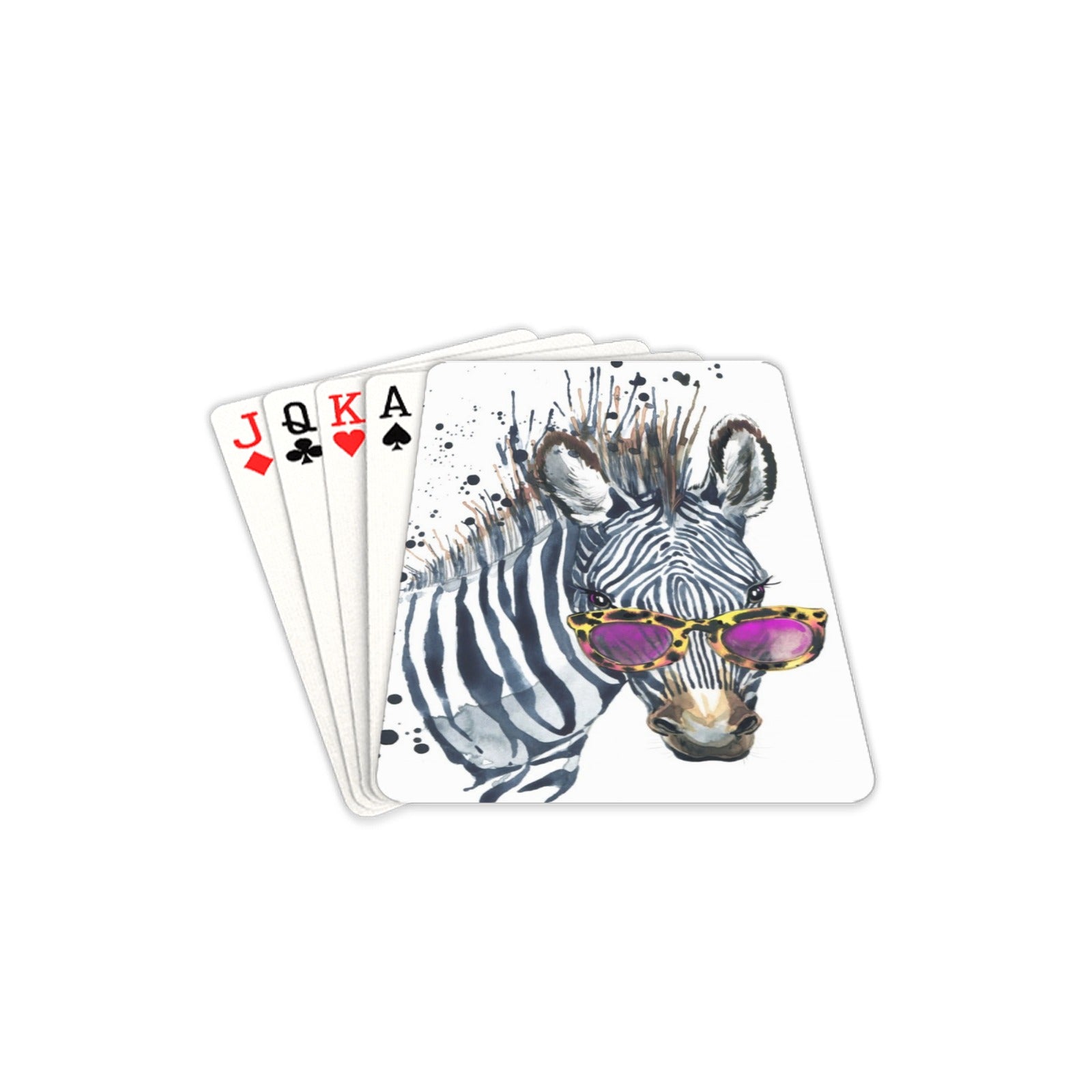Cool Zebra - Playing Cards 2.5"x3.5" Playing Card 2.5"x3.5"
