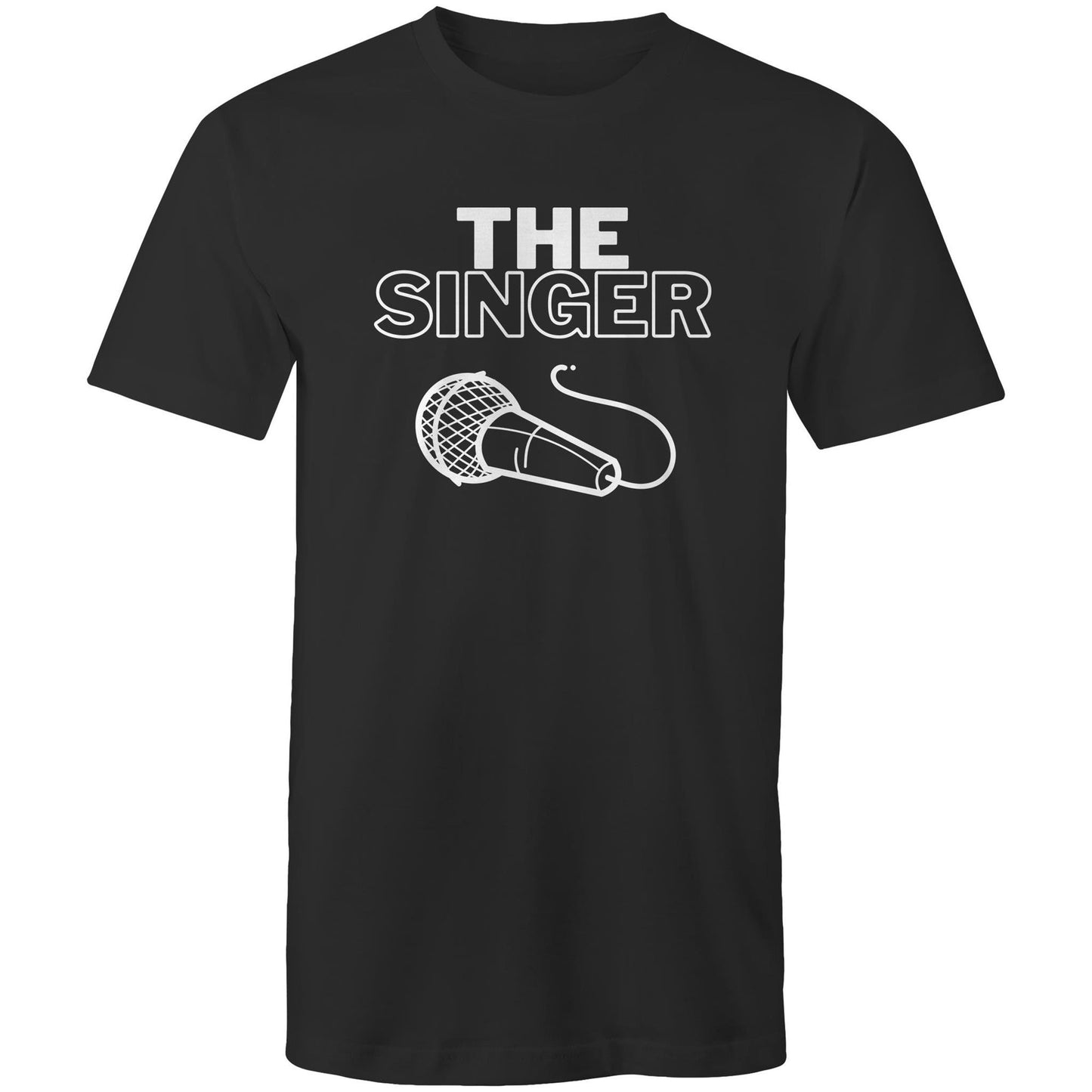 The Singer - Mens T-Shirt Black Mens T-shirt Music