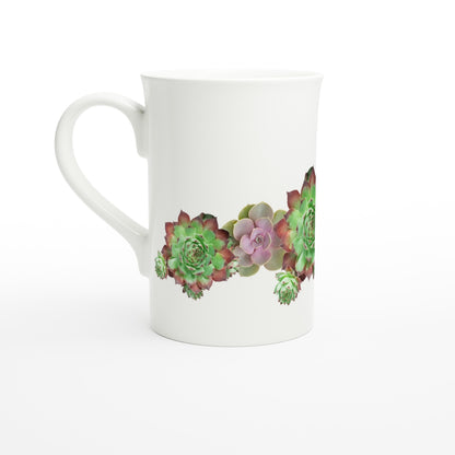 Cactus - White 10oz Porcelain Slim Mug Default Title Porcelain Mug Plants