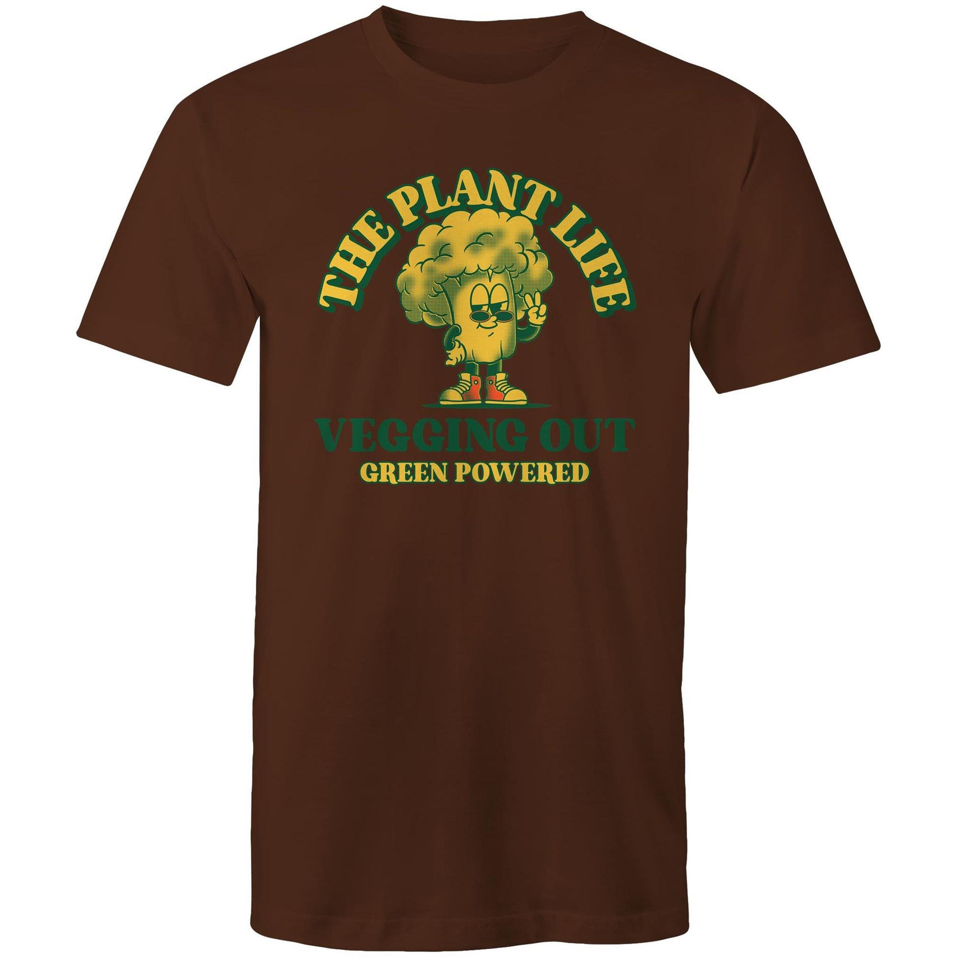 The Plant Life - Mens T-Shirt Dark Chocolate Mens T-shirt Food Vegetarian