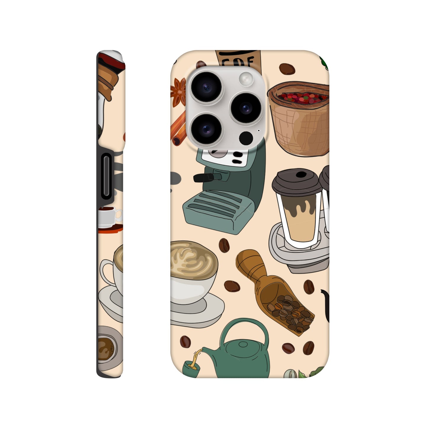 All The Coffee - Phone Tough Case iPhone 15 Pro Phone Case Coffee