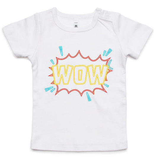 Wow, Comic Book - Baby T-shirt White Baby T-shirt comic