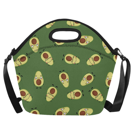 Avocado Characters - Neoprene Lunch Bag/Large Neoprene Lunch Bag/Large