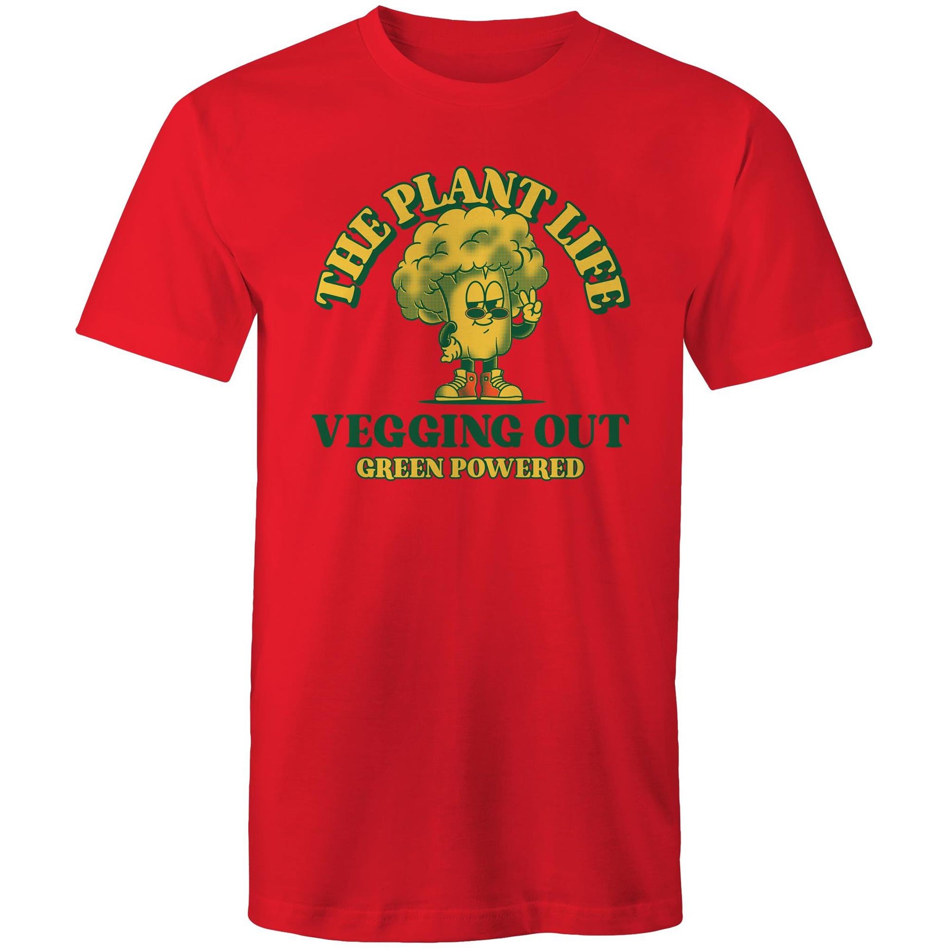 The Plant Life - Mens T-Shirt Red Mens T-shirt Food Vegetarian