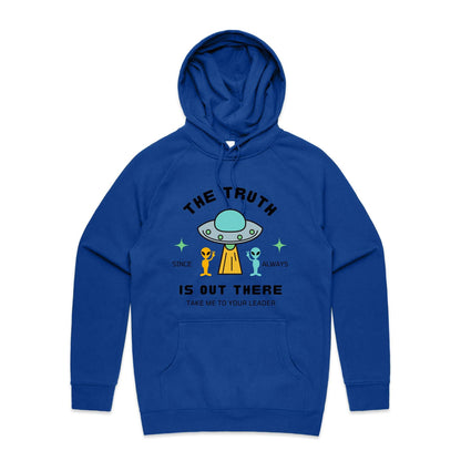 The Truth Is Out There - Supply Hood Bright Royal Mens Supply Hoodie Sci Fi