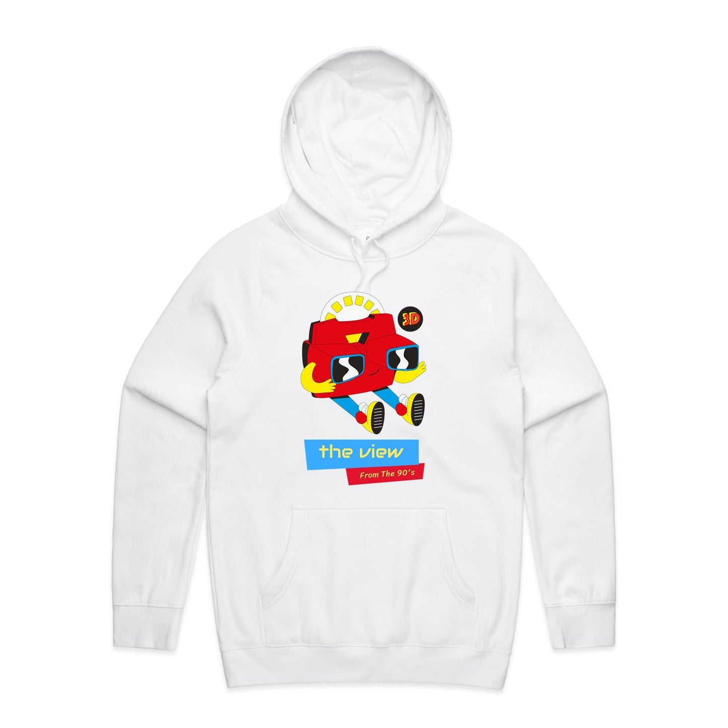 The View From The 90's - Supply Hood White Mens Supply Hoodie Retro