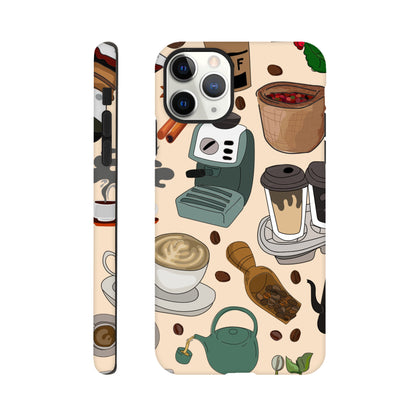 All The Coffee - Phone Tough Case iPhone 11 Pro Max Phone Case Coffee