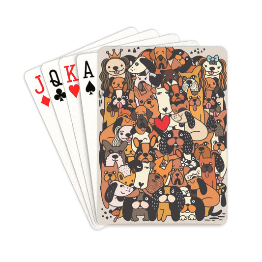 Dog Crowd - Playing Cards 2.5"x3.5" Playing Card 2.5"x3.5"