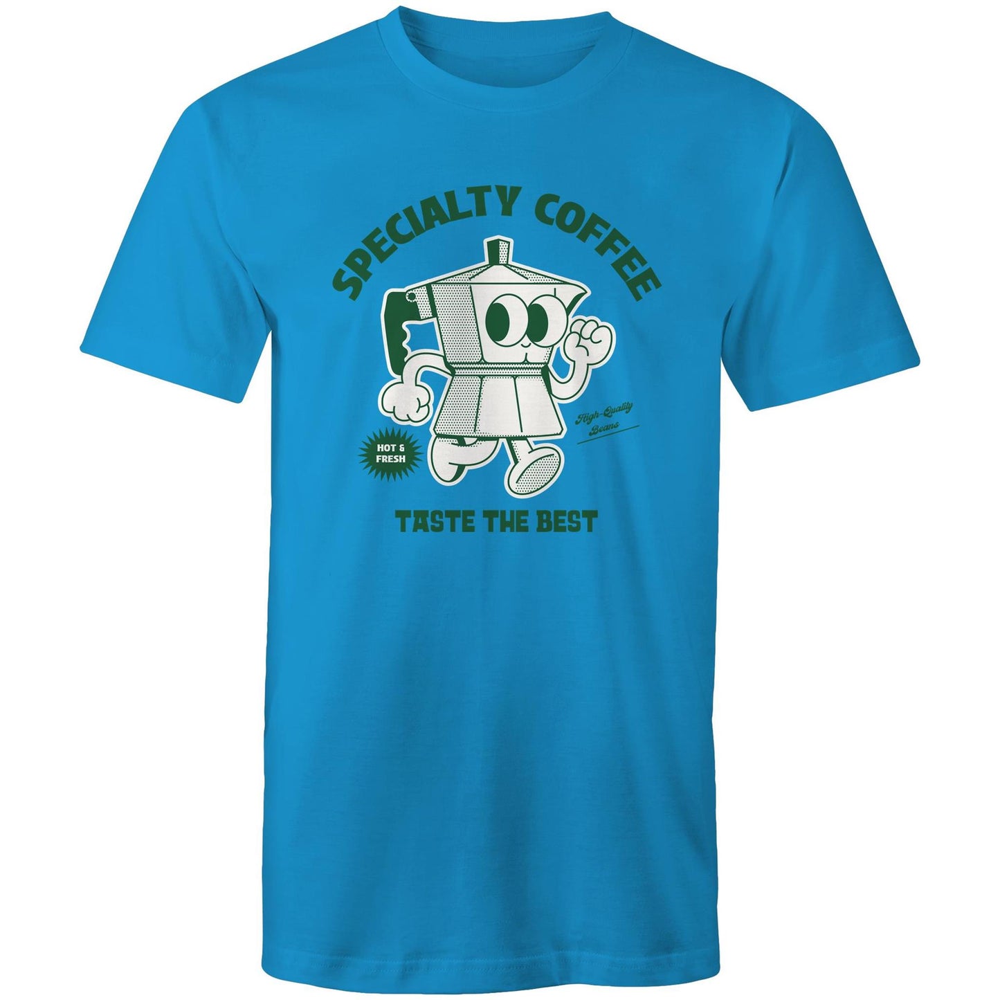 Specialty Coffee - Mens T-Shirt Arctic Blue Mens T-shirt Coffee Retro