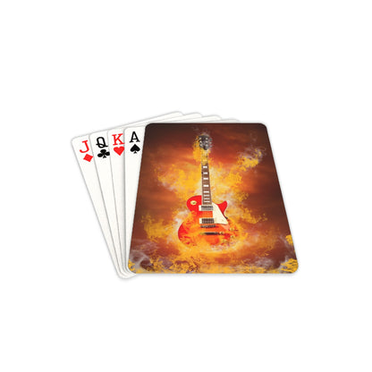 Guitar On Fire - Playing Cards 2.5"x3.5" Playing Card 2.5"x3.5"