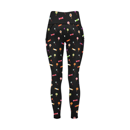 Candy - Women's Leggings with Pockets Women's Leggings with Pockets S - 2XL Food