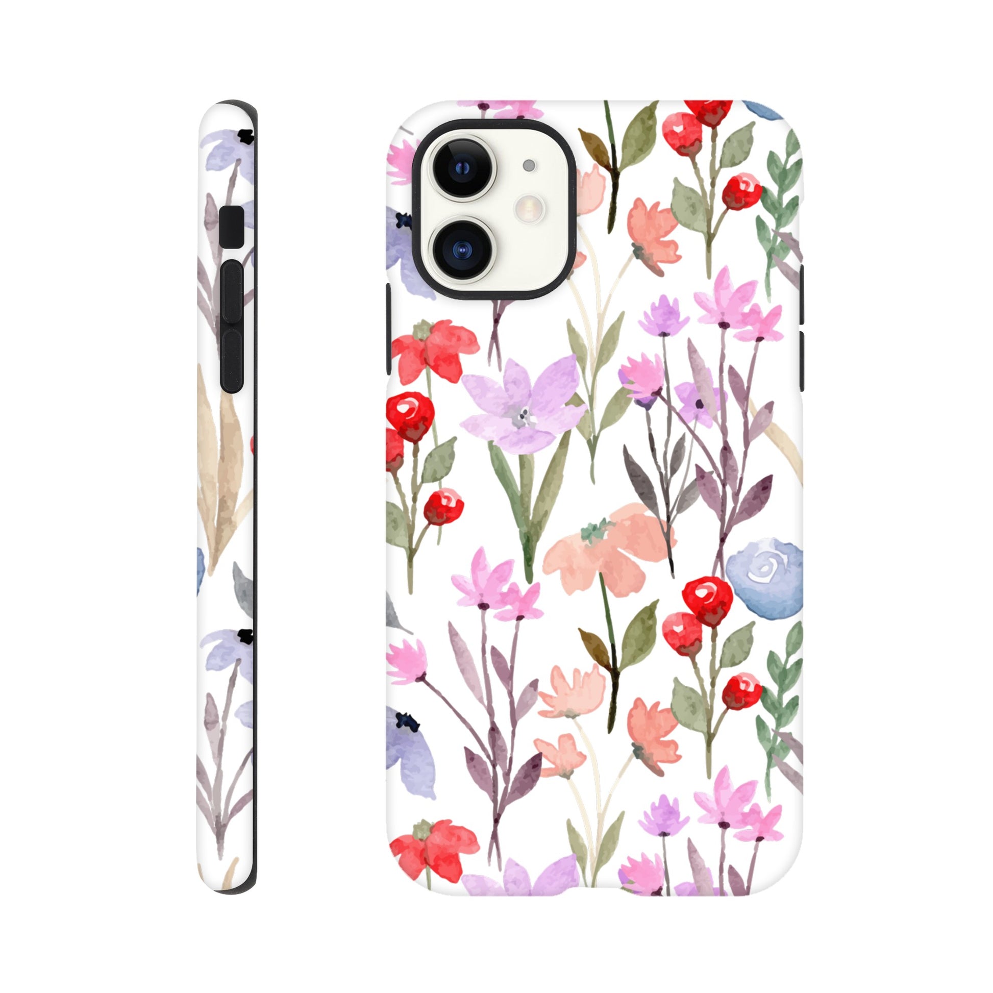 Watercolour Flowers - Phone Tough Case iPhone 11 Phone Case Plants