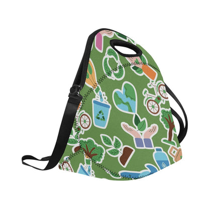 Earth Stickers - Neoprene Lunch Bag/Large Neoprene Lunch Bag/Large