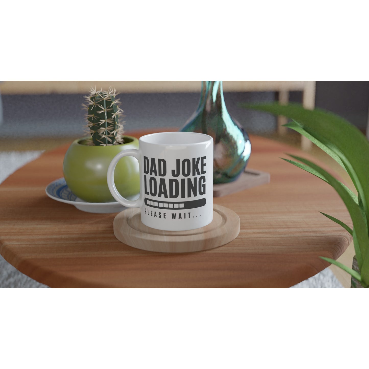 Dad Joke Loading - White 11oz Ceramic Mug White 11oz Mug Dad