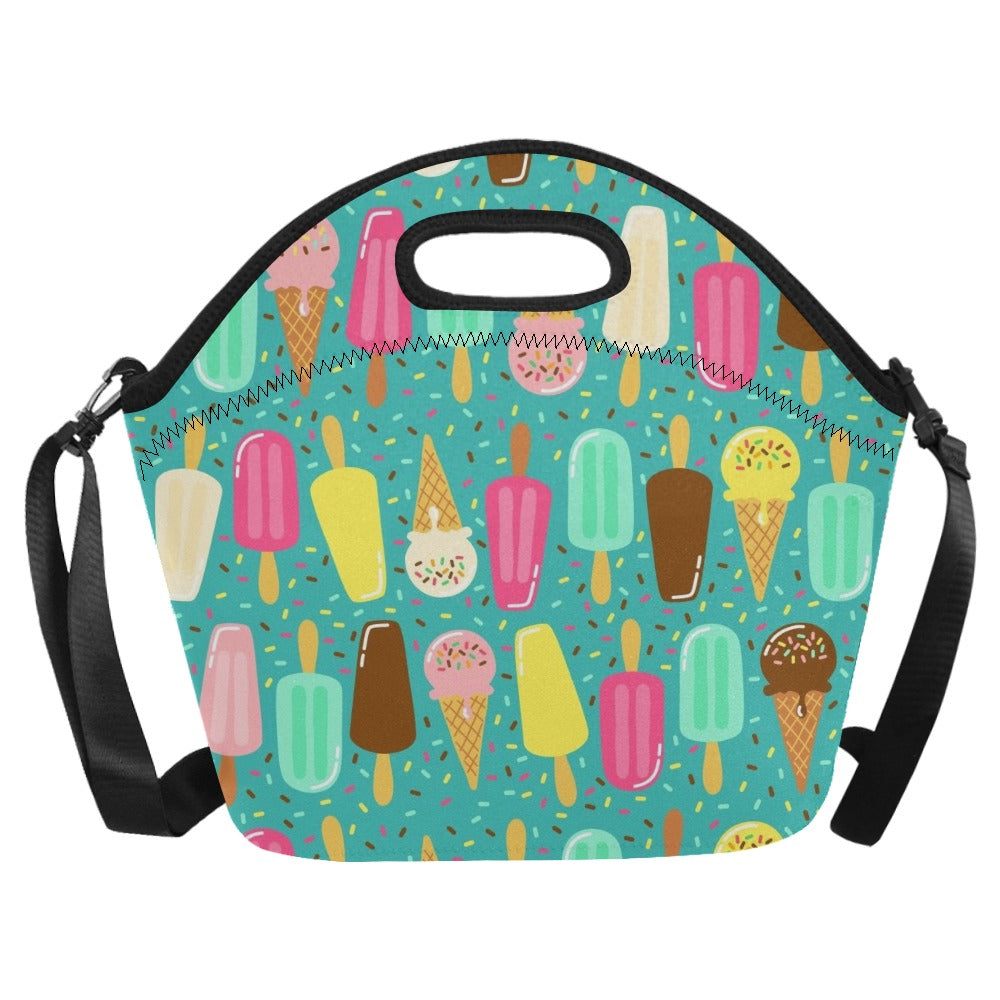 Ice Cream - Neoprene Lunch Bag/Large Neoprene Lunch Bag/Large