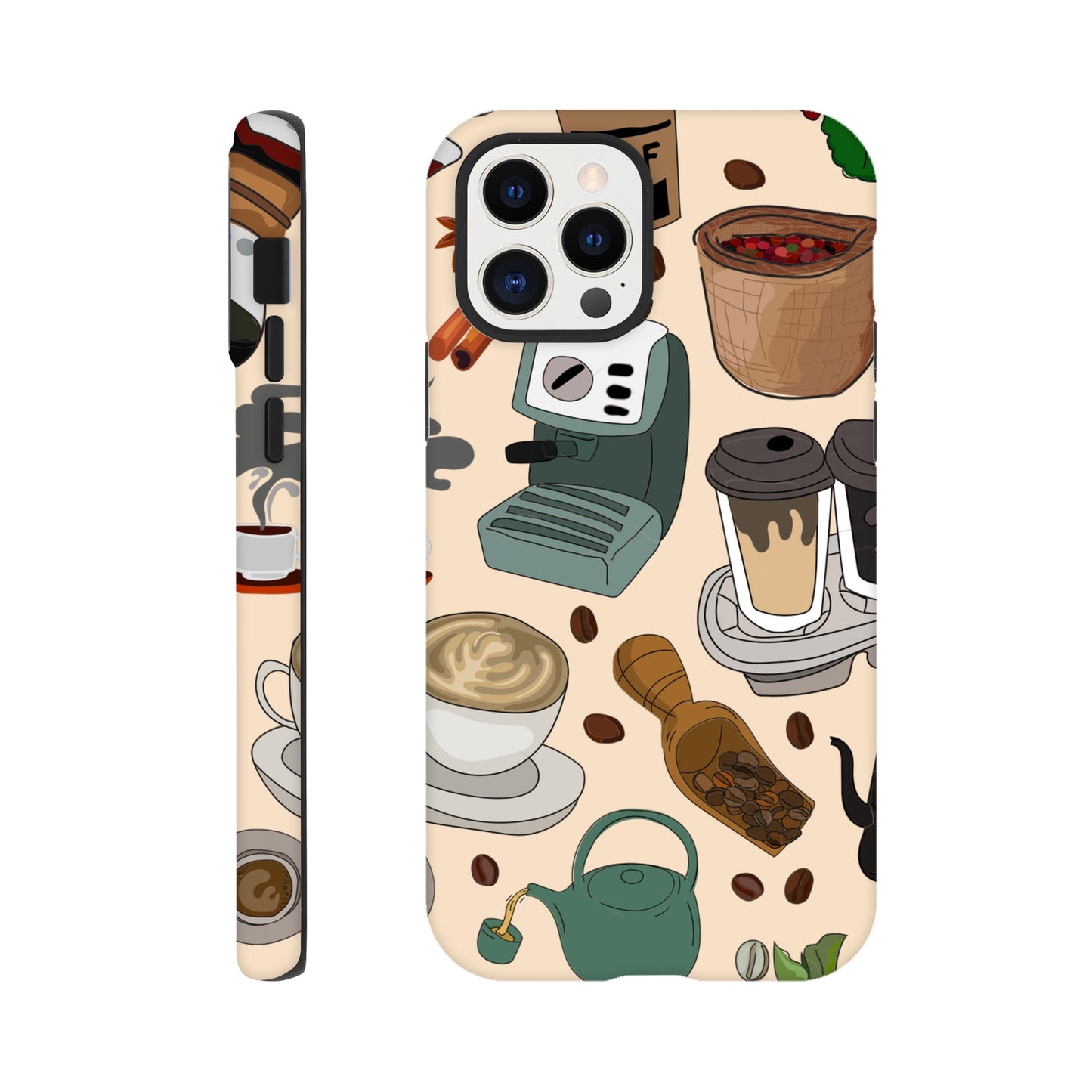 All The Coffee - Phone Tough Case iPhone 12 Pro Phone Case Coffee