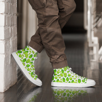 Cute Limes - Men’s high top canvas shoes Mens High Top Shoes food