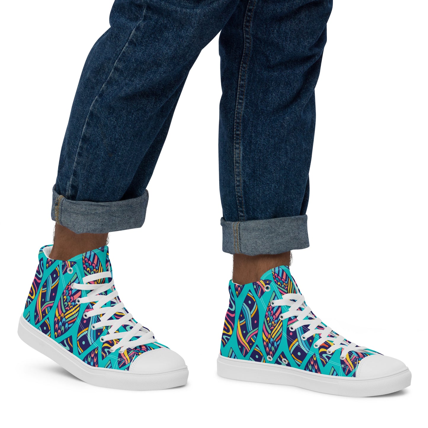 Aloha Surfboards - Men’s high top canvas shoes Mens High Top Shoes Summer Surf