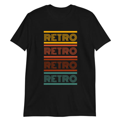 Retro - Short-Sleeve Unisex T-Shirt Black Retro
