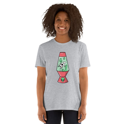 Alien Cow Lava Lamp - Short-Sleeve Unisex T-Shirt Unisex T-shirt Animal Retro Sci Fi