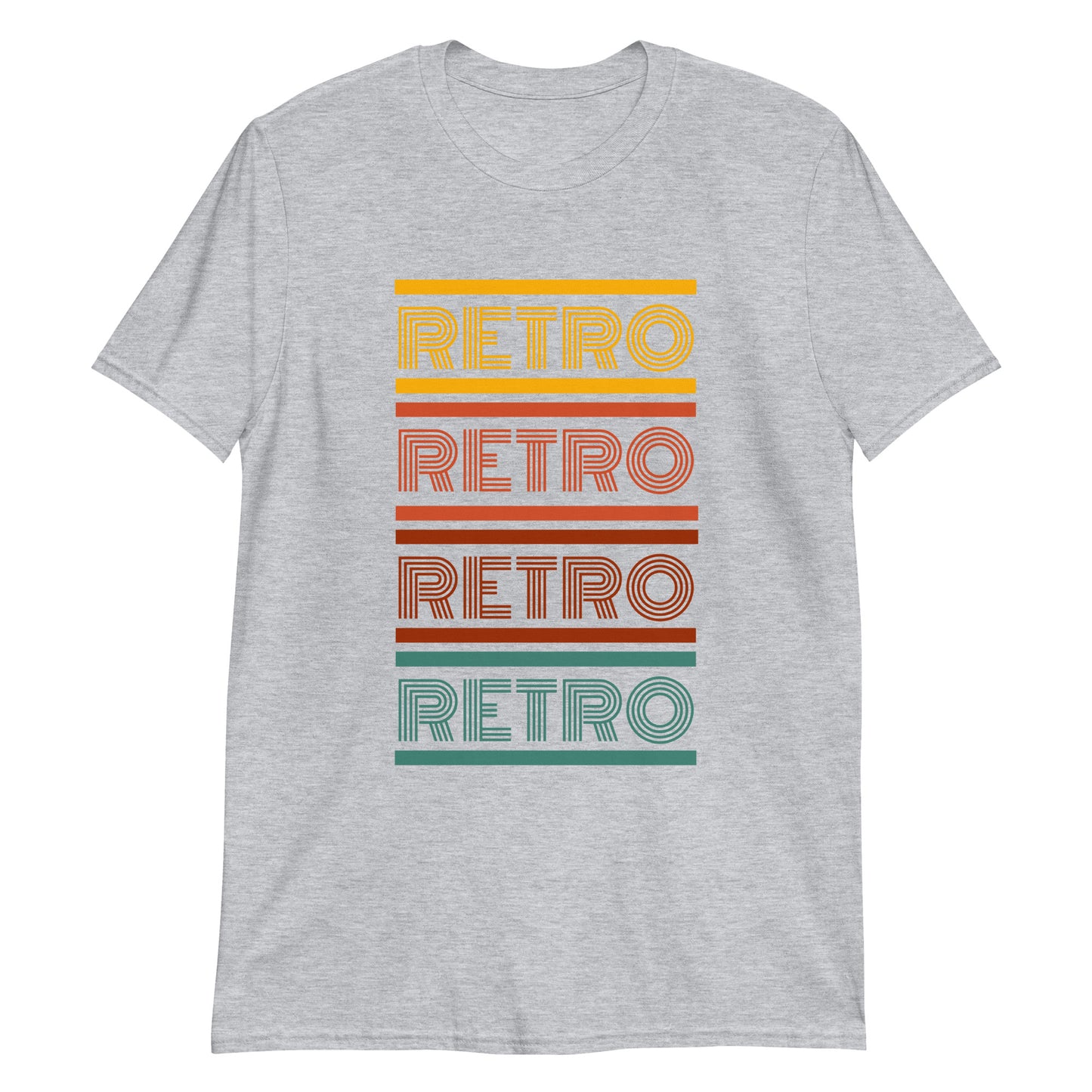 Retro - Short-Sleeve Unisex T-Shirt Sport Grey Retro