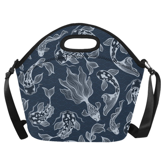 Blue Fish - Neoprene Lunch Bag/Large Neoprene Lunch Bag/Large animal