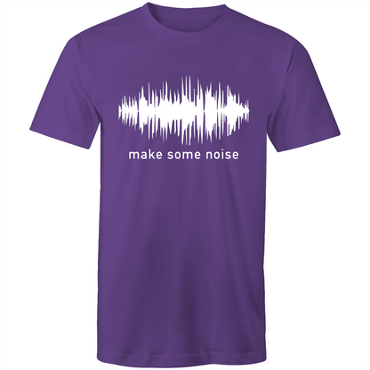 Make Some Noise - Mens T-Shirt Purple Mens T-shirt Mens Music Science