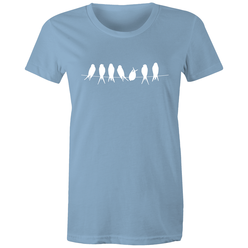 Birds - Women's T-shirt Carolina Blue Womens T-shirt animal Womens